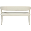 Meridian Furniture Sylvester Cream Vegan Leather Bench