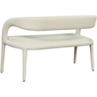 Meridian Furniture Sylvester Cream Vegan Leather Bench