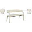 Meridian Furniture Sylvester Cream Vegan Leather Bench