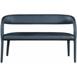Meridian Furniture Sylvester Navy Vegan Leather Bench