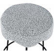 Meridian Furniture Fleur Grey Boucle Fabric Counter Stool