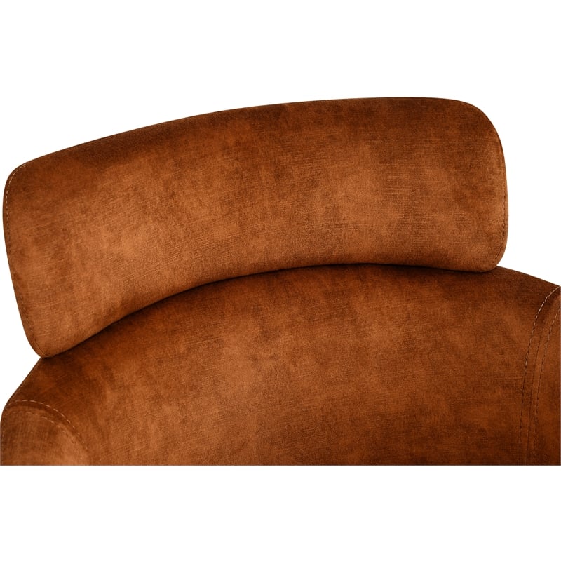 Meridian Furniture Yara Cognac Velvet Dining Chair (Set of 2)