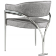 Meridian Furniture Madelyn Grey Velvet Dining Chair (Set of 2)