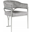 Meridian Furniture Madelyn Grey Velvet Dining Chair (Set of 2)