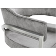 Meridian Furniture Madelyn Grey Velvet Dining Chair (Set of 2)