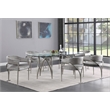 Meridian Furniture Madelyn Grey Velvet Dining Chair (Set of 2)