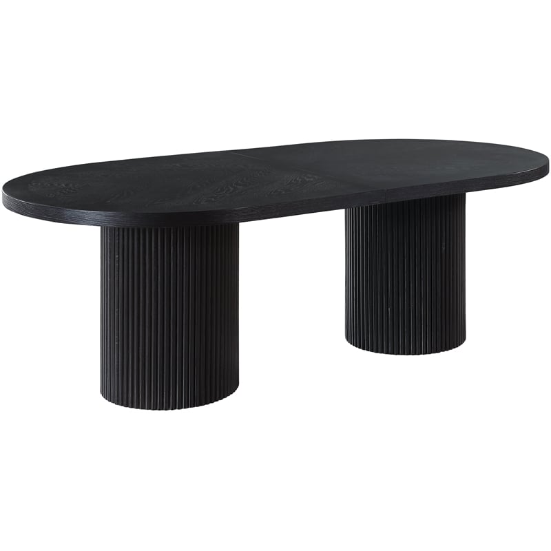 Meridian Furniture Belinda Black Oak Wood Dining Table