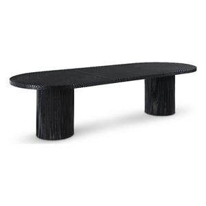 Meridian Furniture Belinda Black Oak Wood Dining Table