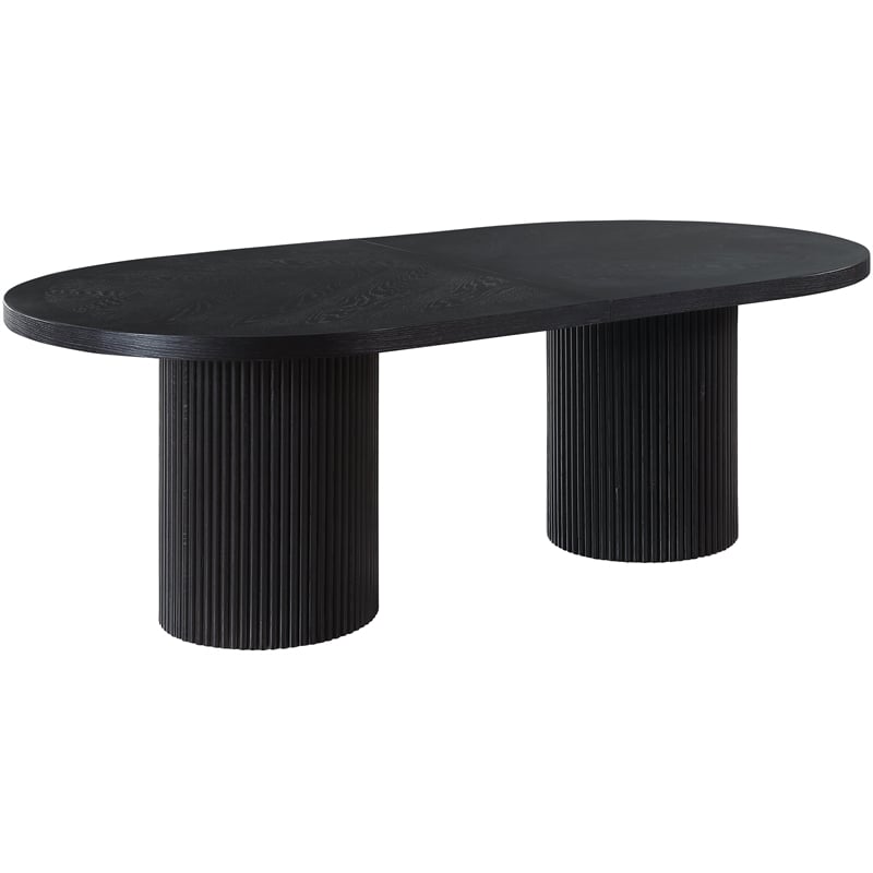 Meridian Furniture Belinda Black Oak Wood Dining Table