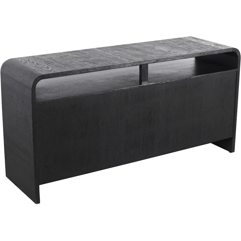 Meridian Furniture Cresthill Black Solid Oak Wood Dresser