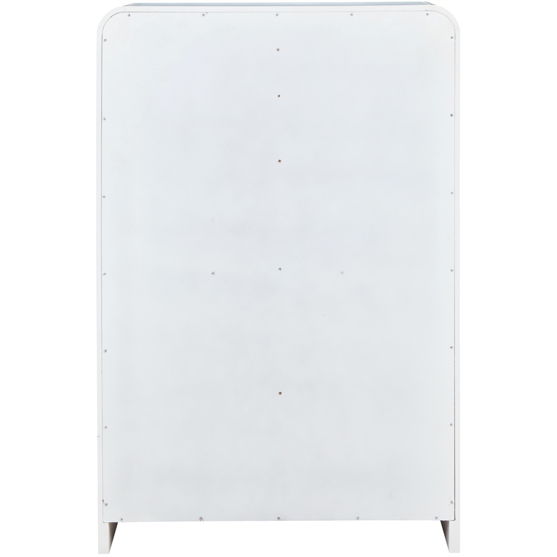 Meridian Furniture Sage White Chest with Natural Cane Drawer Front