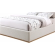Meridian Furniture Monaco Cream Fabric Full Bed