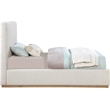Meridian Furniture Monaco Cream Fabric Twin Bed