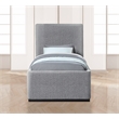 Meridian Furniture Oliver Grey Fabric Twin Bed