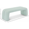 Meridian Furniture Arc Mint Vegan Leather Bench