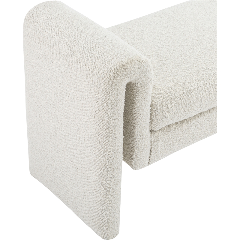 Meridian Furniture Stylus Cream Fabric Bench