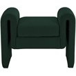 Meridian Furniture Stylus Green Fabric Bench