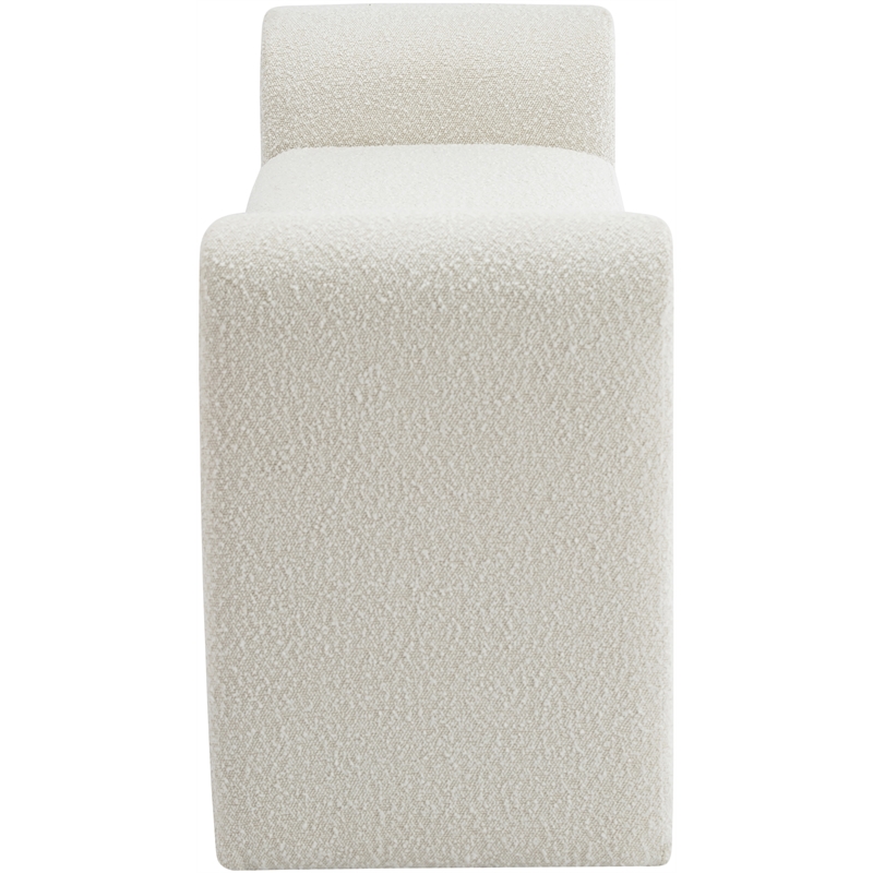 Meridian Furniture Stylus Cream Fabric Bench