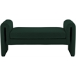 Meridian Furniture Stylus Green Fabric Bench