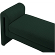 Meridian Furniture Stylus Green Fabric Bench