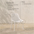 Meridian Furniture Mykonos White Outdoor Patio Dining Chair (Set of 4)