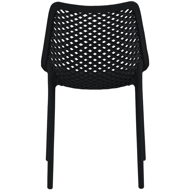 Meridian Furniture Mykonos Black Outdoor Patio Dining Chair (Set of 4)