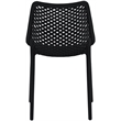 Meridian Furniture Mykonos Black Outdoor Patio Dining Chair (Set of 4)