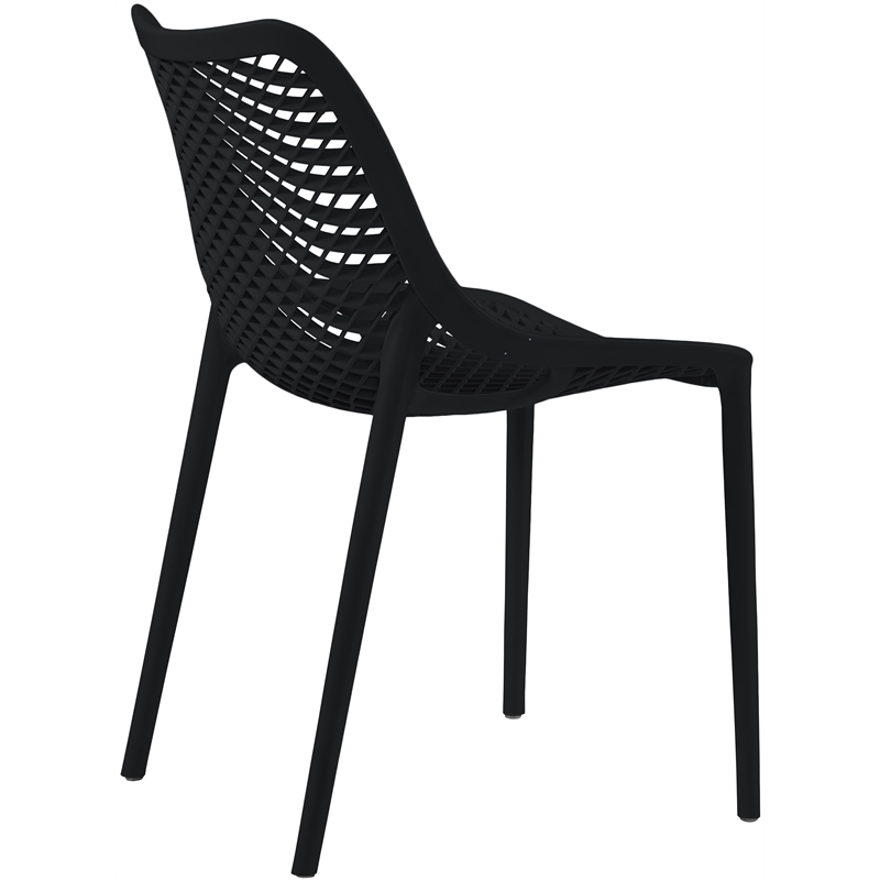 Meridian Furniture Mykonos Black Outdoor Patio Dining Chair (Set of 4)