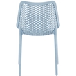 Meridian Furniture Mykonos Sky Blue Outdoor Patio Dining Chair (Set of 4)