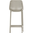 Meridian Furniture Mykonos Taupe Outdoor Patio Stool (Set of 4)
