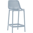 Meridian Furniture Mykonos Sky Blue Outdoor Patio Stool (Set of 4)