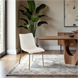Meridian Furniture Isla Off White Vegan Leather Dining Chair (Set of 2)