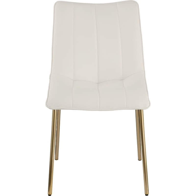 Meridian Furniture Isla Off White Vegan Leather Dining Chair (Set of 2)