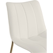 Meridian Furniture Isla Off White Vegan Leather Dining Chair (Set of 2)