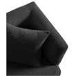 Meridian Furniture Marcel Boucle Fabric Upholstered Accent Chair in Rich Black