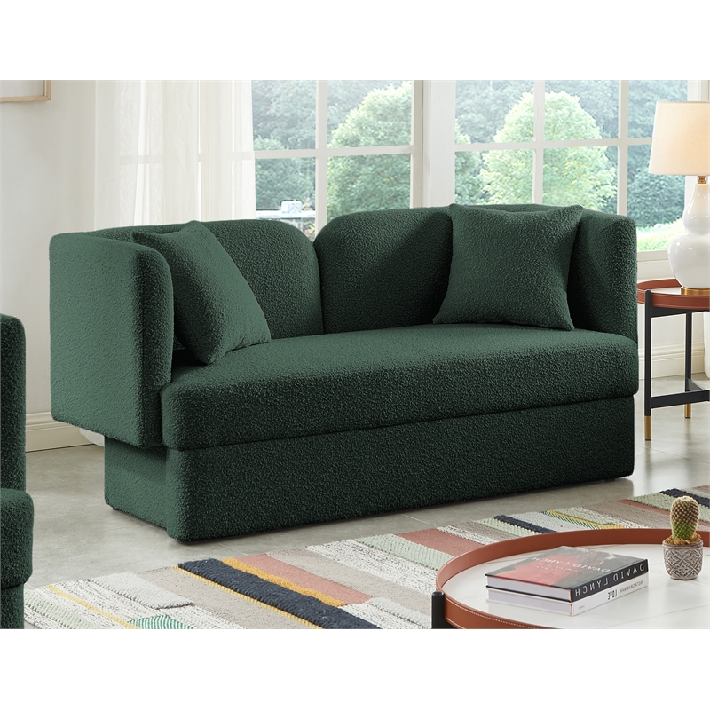 Meridian Furniture Marcel Green Loveseat