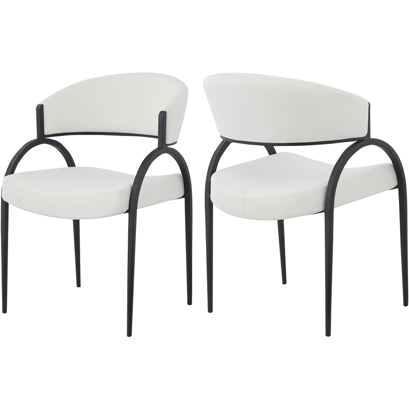 Meridian Furniture Privet Cream Dining Chair (Set of 2)