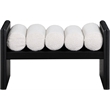 Meridian Furniture Waverly Cream Bench