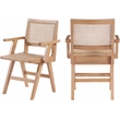 Meridian Furniture Preston Natural Dining Arm Chair (Set of 2)