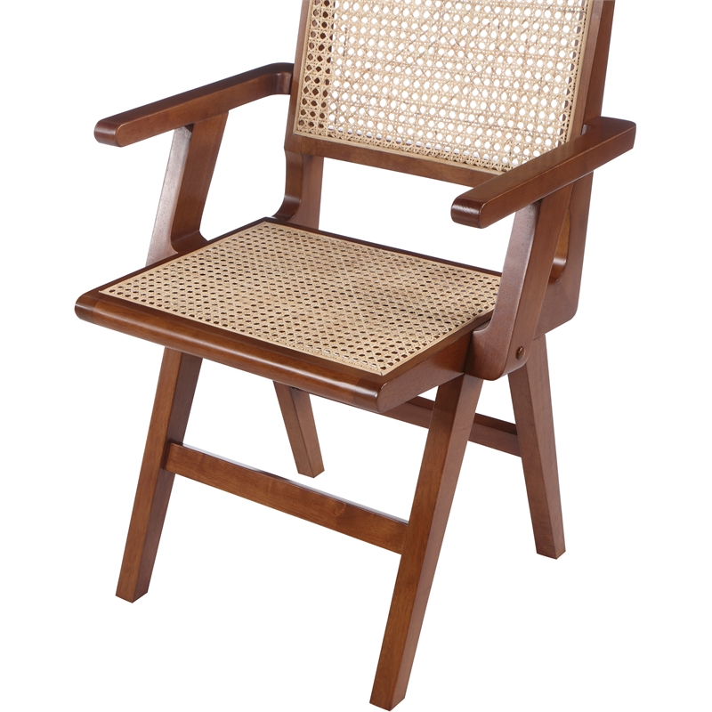 Meridian Furniture Preston Walnut Dining Arm Chair (Set of 2)