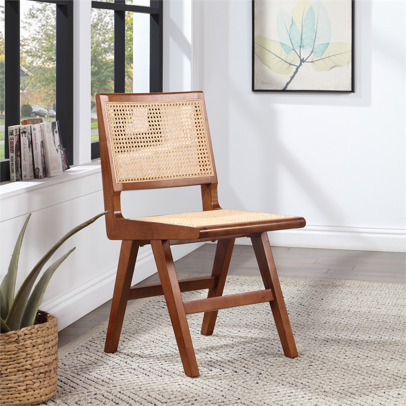 Meridian Furniture Preston Walnut Dining Side Chair (Set of 2)