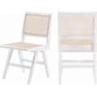 Meridian Furniture Preston White Dining Side Chair (Set of 2)
