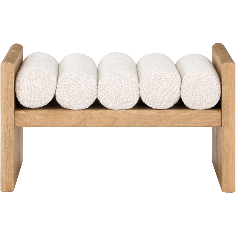Meridian Furniture Waverly Cream Bench
