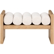 Meridian Furniture Waverly Cream Bench