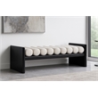 Meridian Furniture Waverly Cream Bench