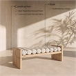 Meridian Furniture Waverly Cream Bench