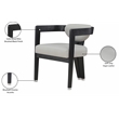 Meridian Furniture Carlyle Grey Dining Chair