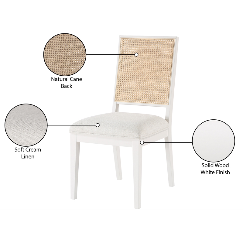 Meridian Furniture Butterfly Cream Dining Chair (Set of 2)