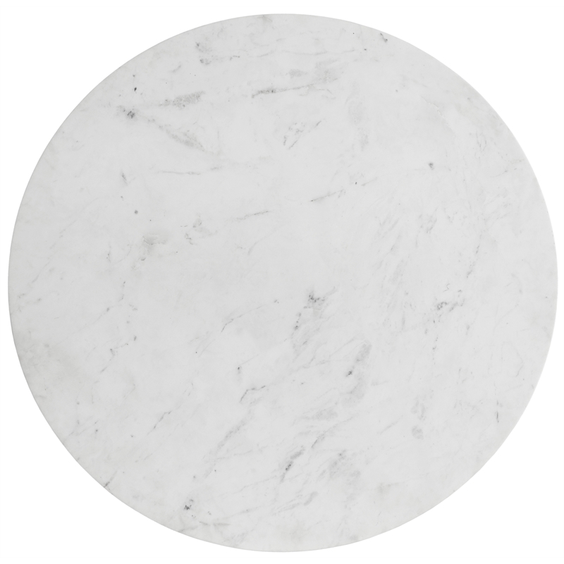 Meridian Furniture Emery White Marble Dining Table