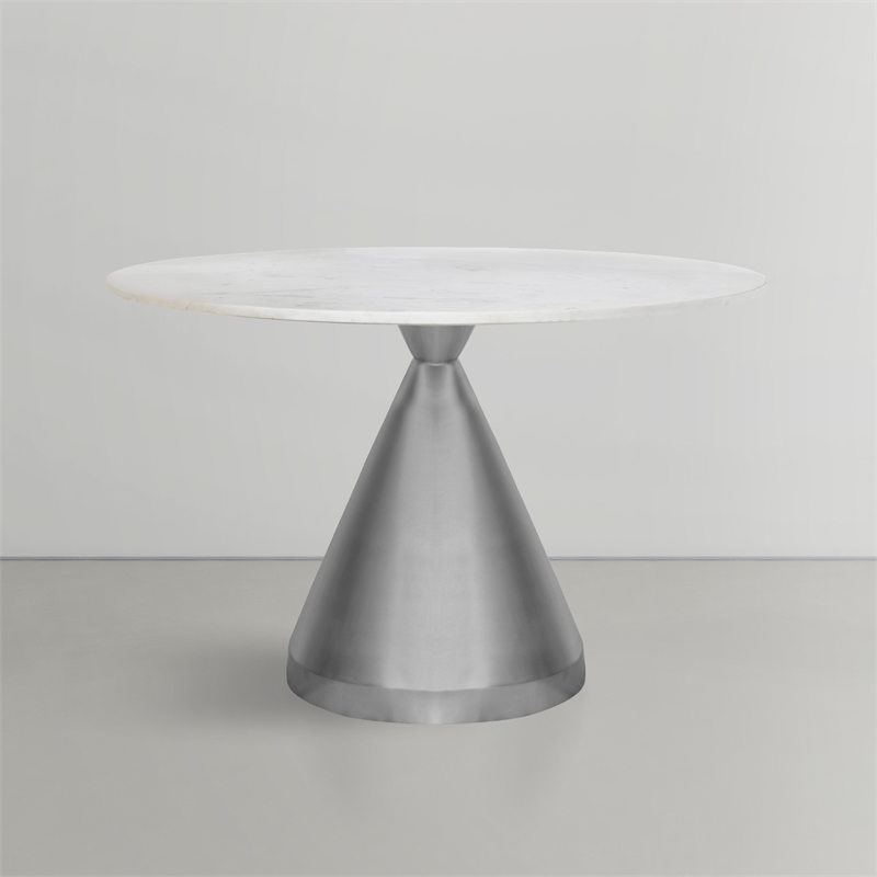 Meridian Furniture Emery White Marble Dining Table